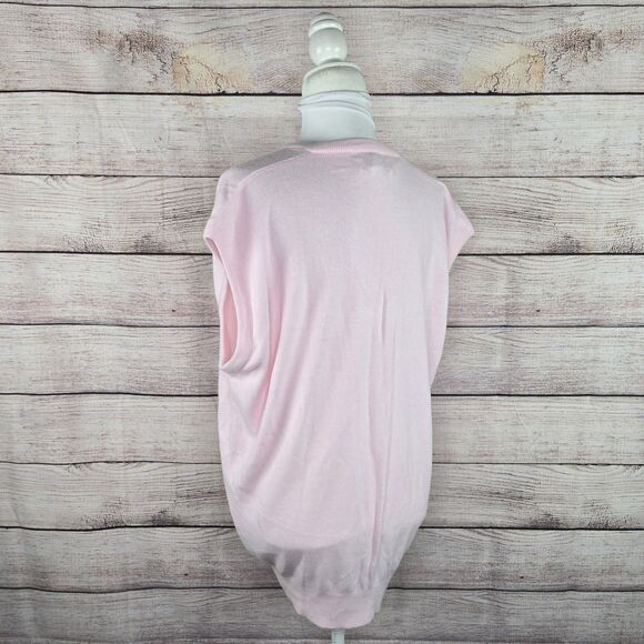 Vintage 90's Arnold Palmer Sleeveless V-Neck Pink Golf Sweater Vest XL Soft Laye - Picture 3 of 8